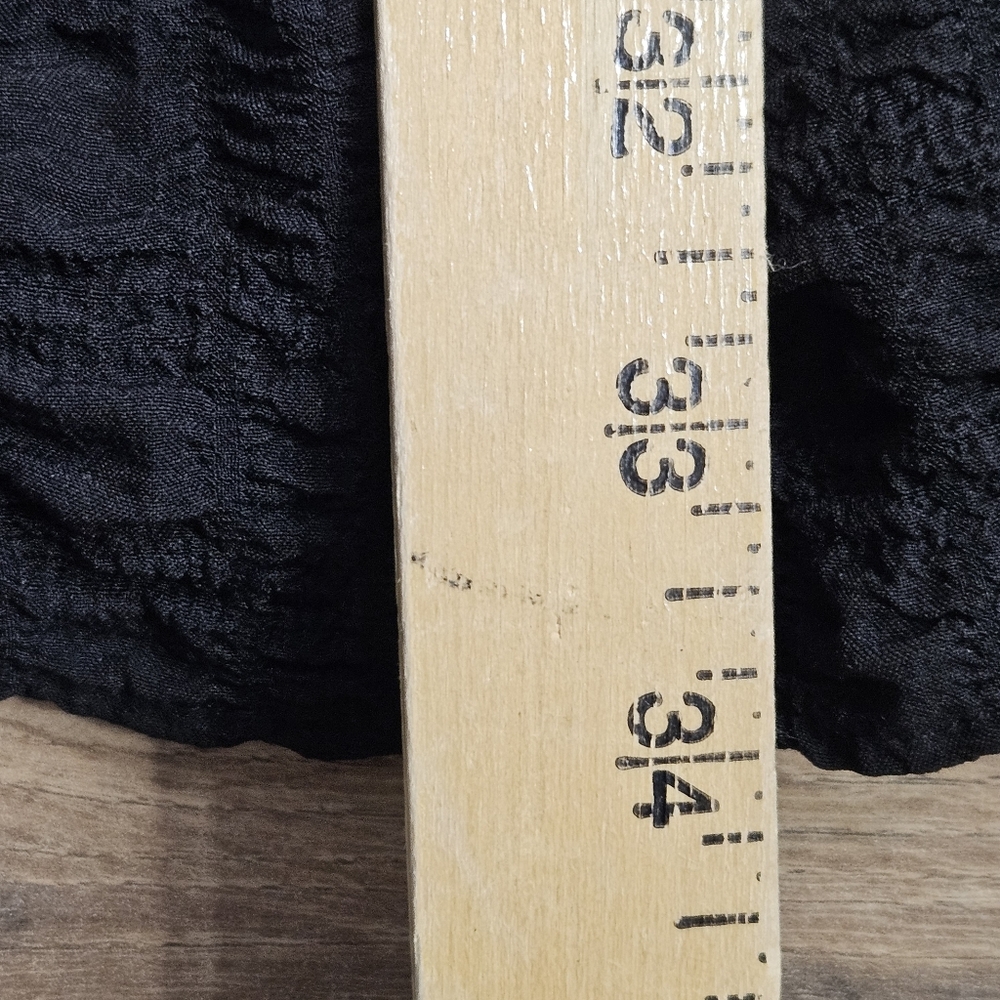 ZARA Black Textured Tiered Sharon Dress Long Sleeve Womens Small Gothcore Witchy - Picture 12 of 13
